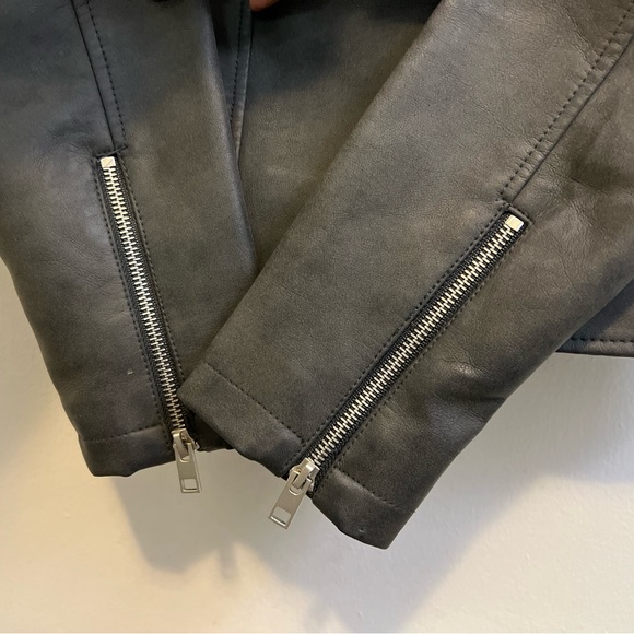 Faux Leather Moto Jacket/ Biker Jacket - Picture 4 of 6